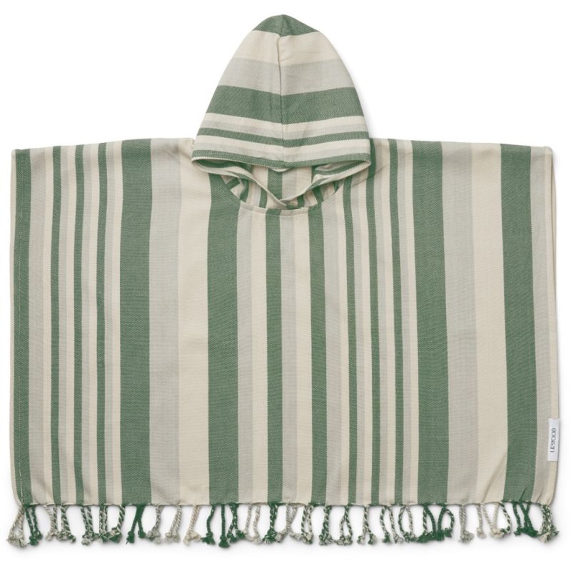 LIEWOOD - Roomie Poncho Garden Green / Sandy / Dove Blue
