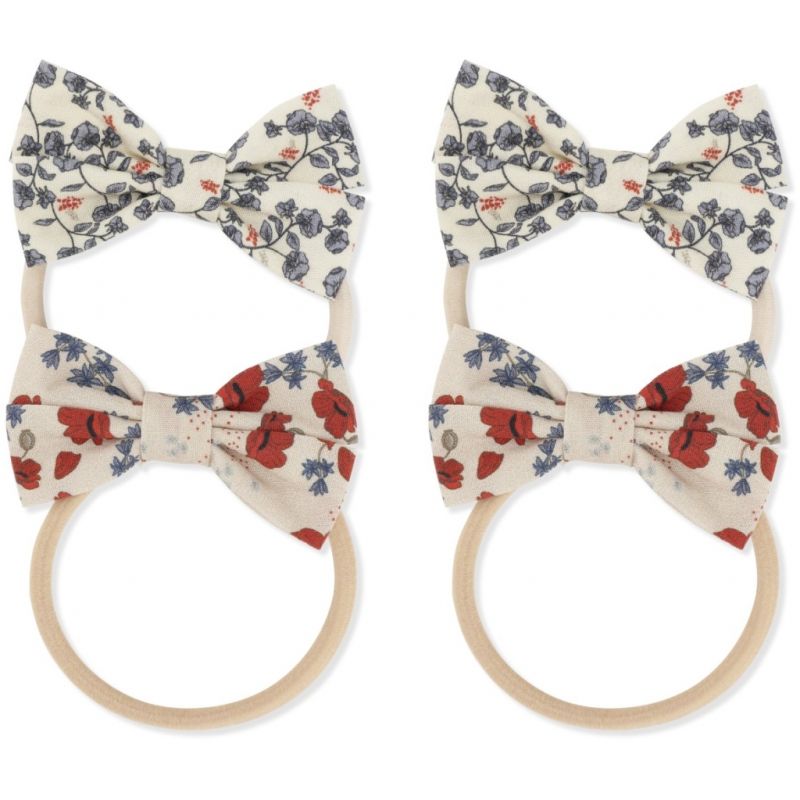 Konges Sløjd - Haargummi Set mit Mäschchen Mohnblume