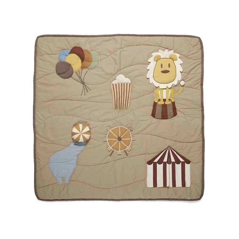 nuuroo - Krabbeldecke Zirkus Hellbraun