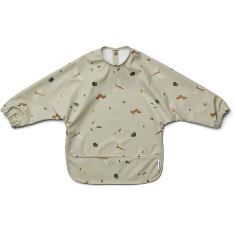 LIEWOOD - Merle Lätzchen Langarm Nature Mist