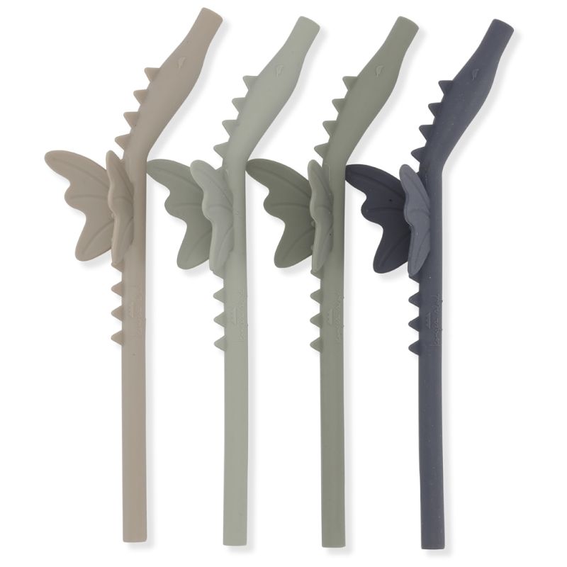 Konges Sløjd - Trinkhalme Drachen Blau Grün Mix