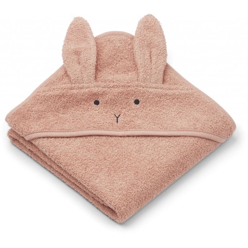 LIEWOOD - Albert Kapuzen Badetuch Rabbit Coral (Grösse Baby)