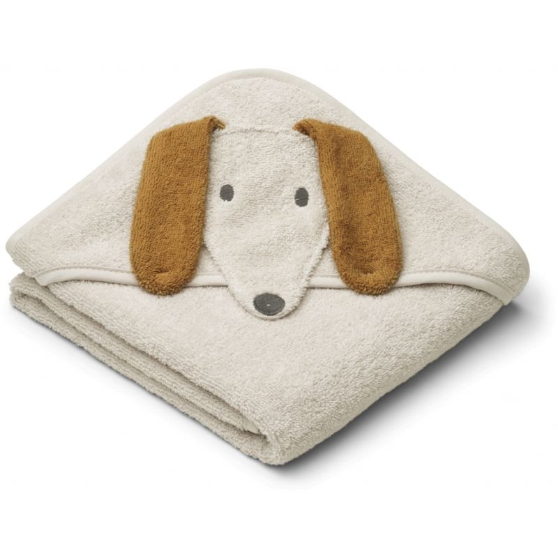 LIEWOOD - Albert Kapuzen Badetuch Dog Sandy (Grösse Baby)