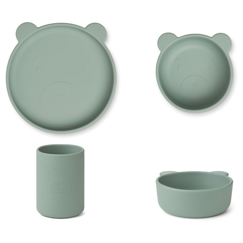 LIEWOOD - Cyrus Silikon Schalen Set Bear Peppermint