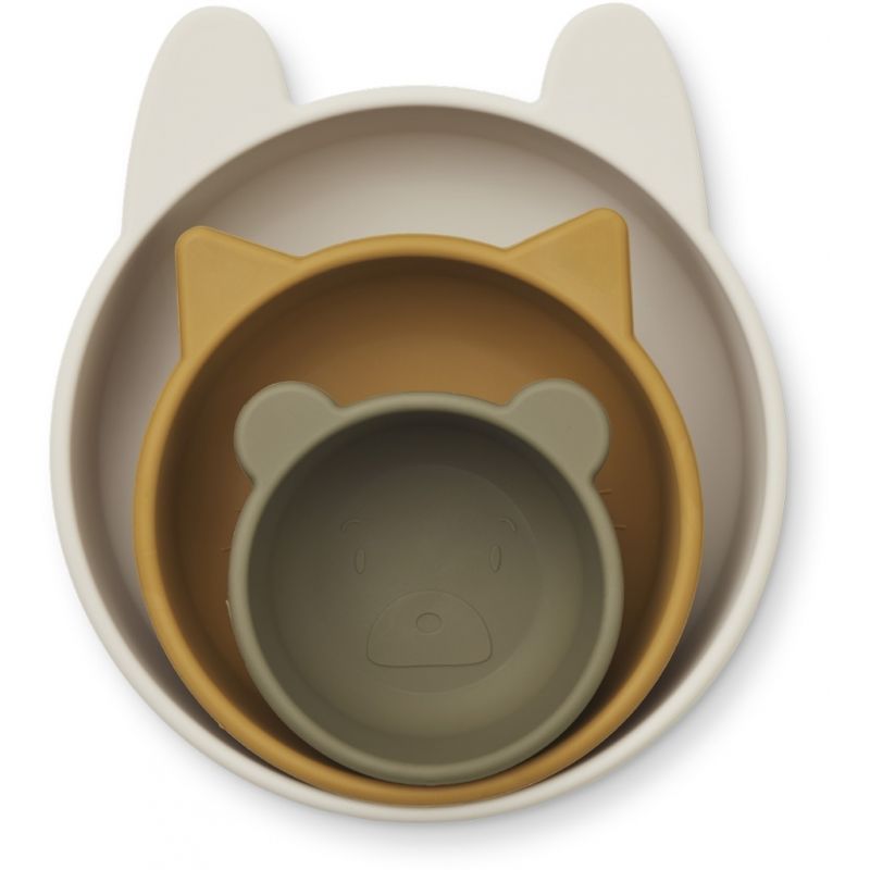 LIEWOOD - Silikon Schalen Set Eddie Dandy / Khaki