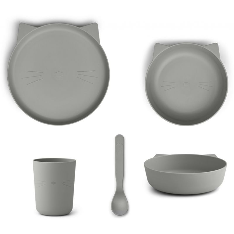 LIEWOOD - Paul Geschirrset Cat Dove