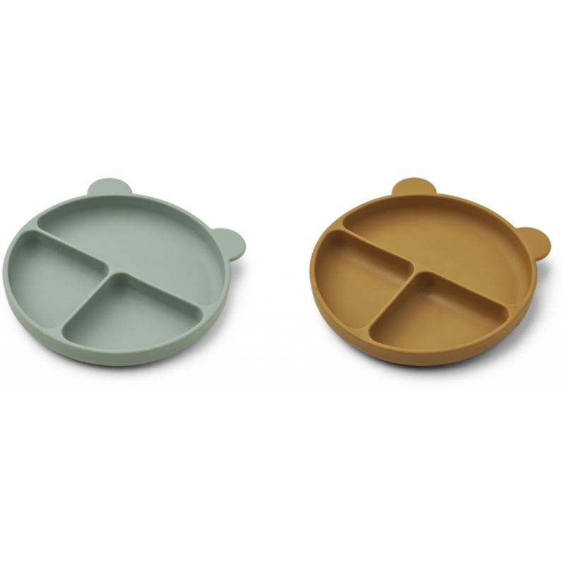 LIEWOOD - Merrick Menü- Teller Set Caramel - Peppermint