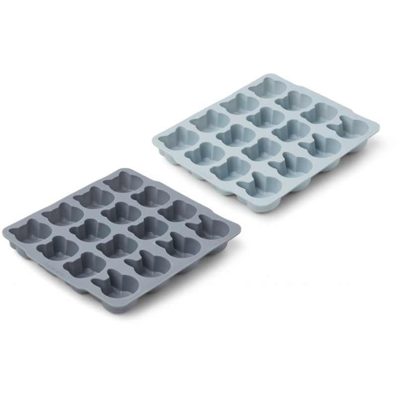 LIEWOOD - Sonny Silikon Eiswürfel - Form Blue Mix