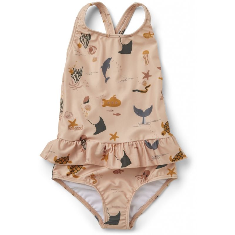 LIEWOOD - Amara Schwimmanzug Sea Creature Rose Mix