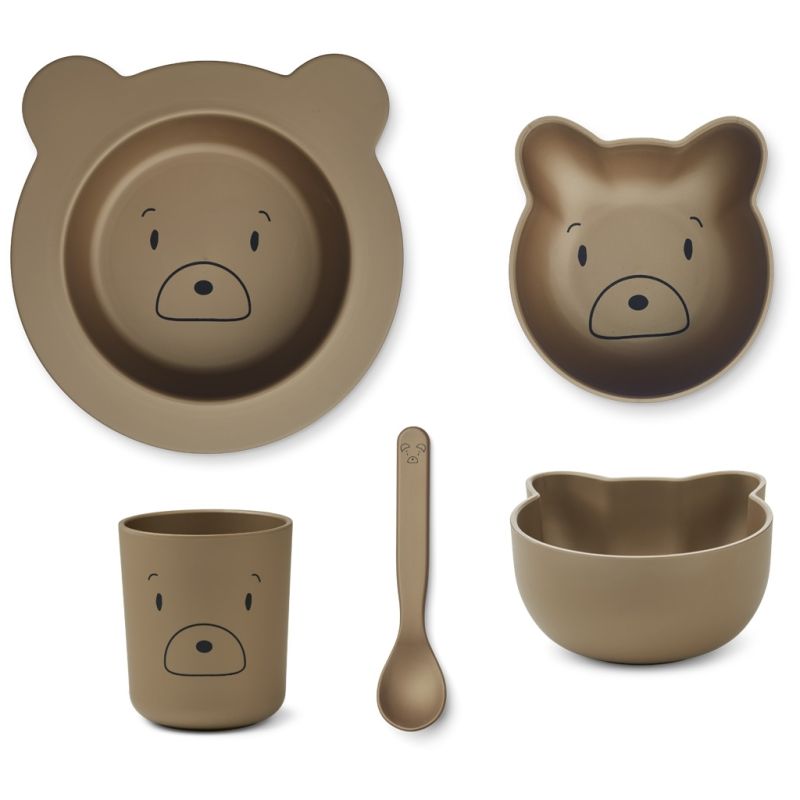LIEWOOD - Joana Geschirrset 4tlg Mr Bear Oat
