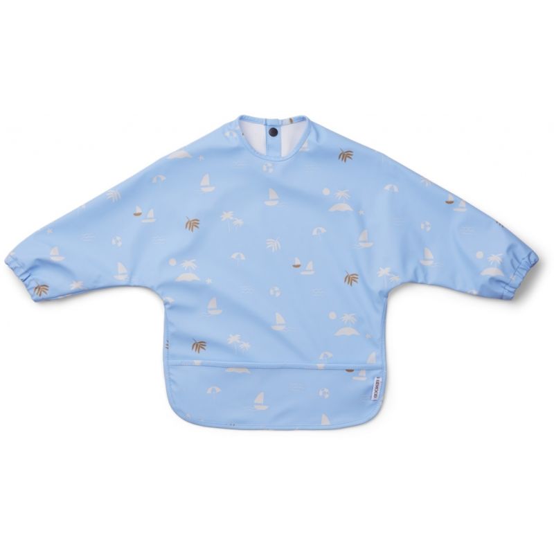 LIEWOOD - Merle Lätzchen Langarm Seaside Sky Blue