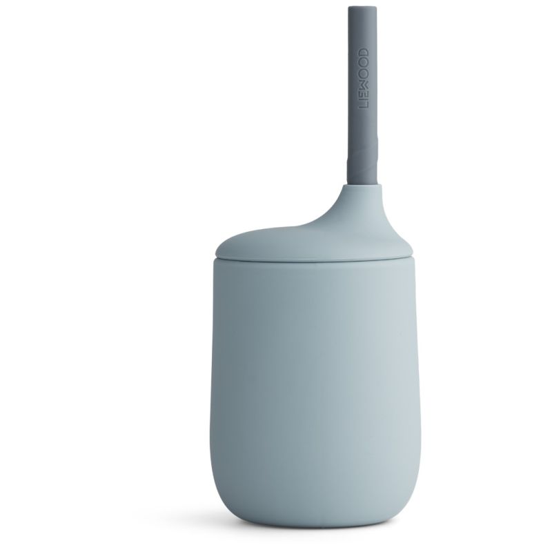 LIEWOOD - Ellis Strohhalm Becher Sea Blue/Blue Wave