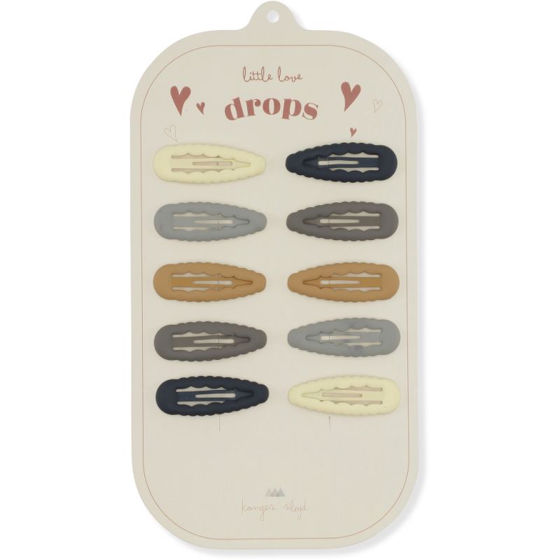 Konges Sløjd - Haarclips Drops Scalopps Blue