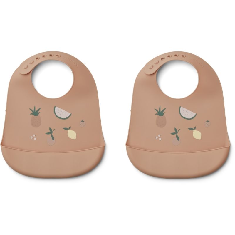 LIEWOOD - Tilda Silikonlätzchen Set Früchte Pale Tuscany