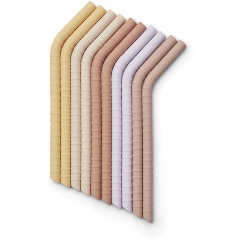 LIEWOOD - Jonas Silikon Trinkhalme Set Jojoba Multi