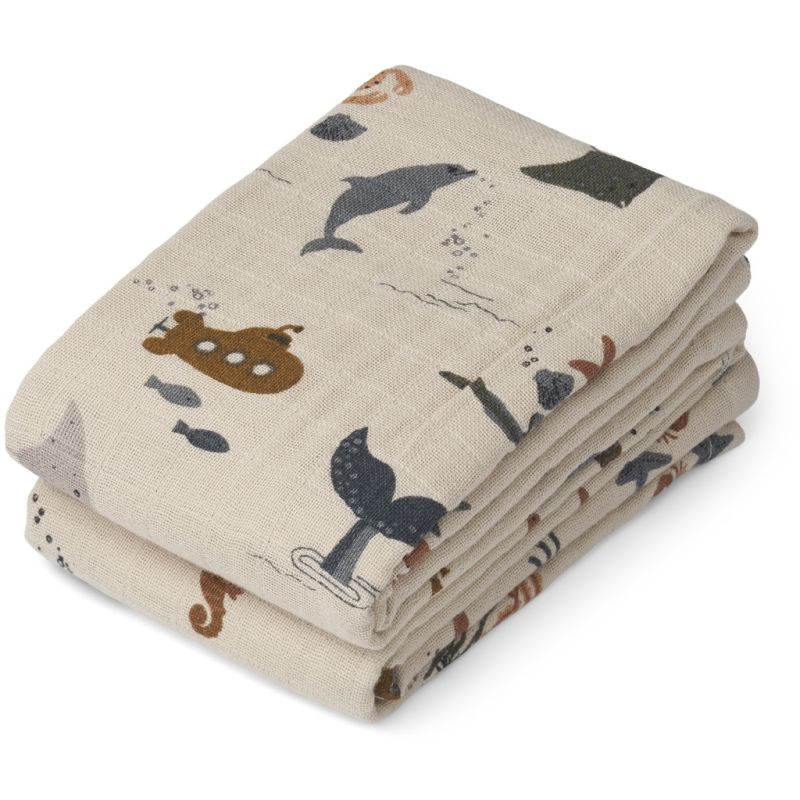 LIEWOOD - Muslin Set Lewis Sea Creature Sandy