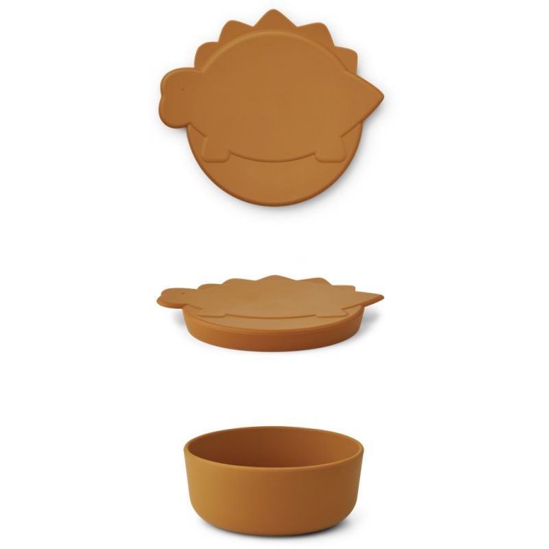 LIEWOOD - Charlot Snack Box Dino Mustard