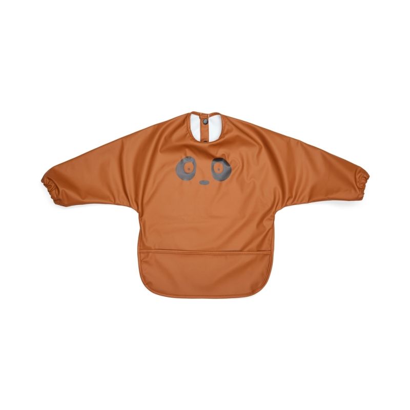 nuuroo - Langarm Lätzchen Panda Caramel