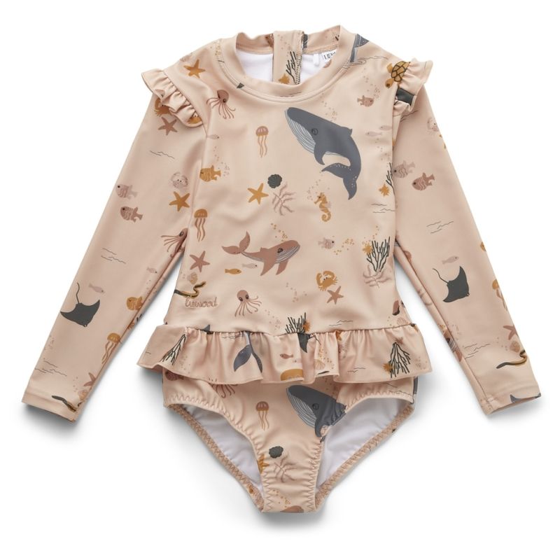 LIEWOOD - Sille UV Badeanzug Sea Creture Rose Mix
