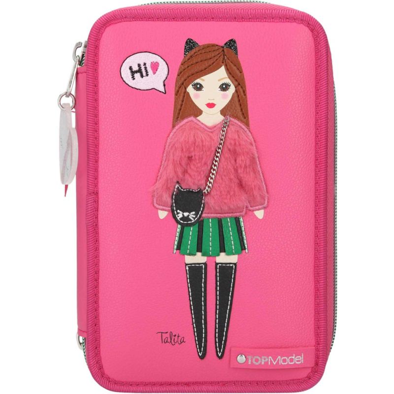 TOPModel - 3-Fach Federtasche mit Talita, pink Depes