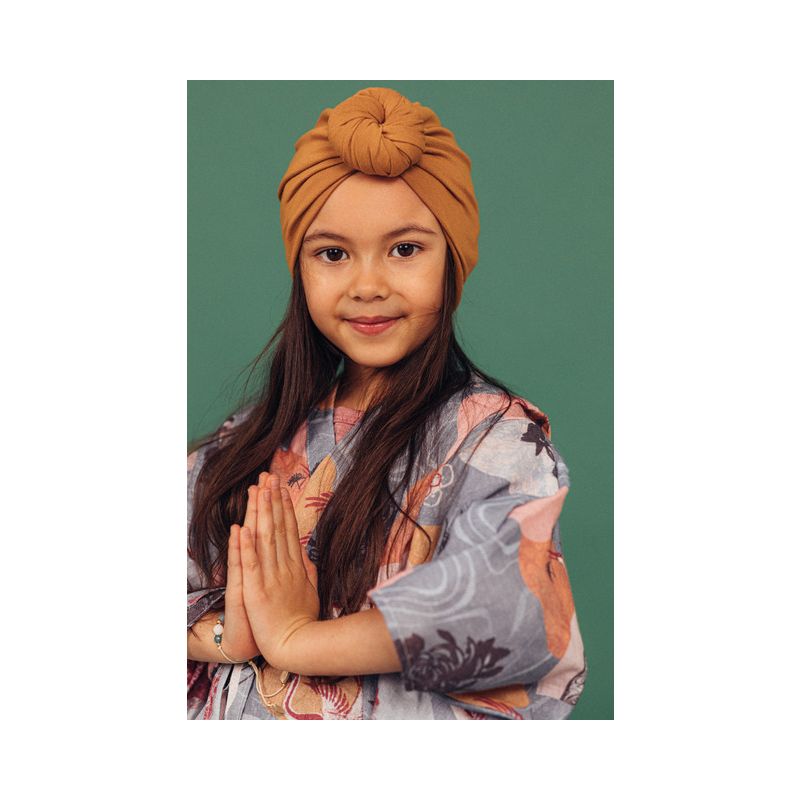Looks by Luks - Turban Organic True Ochre runder Bun