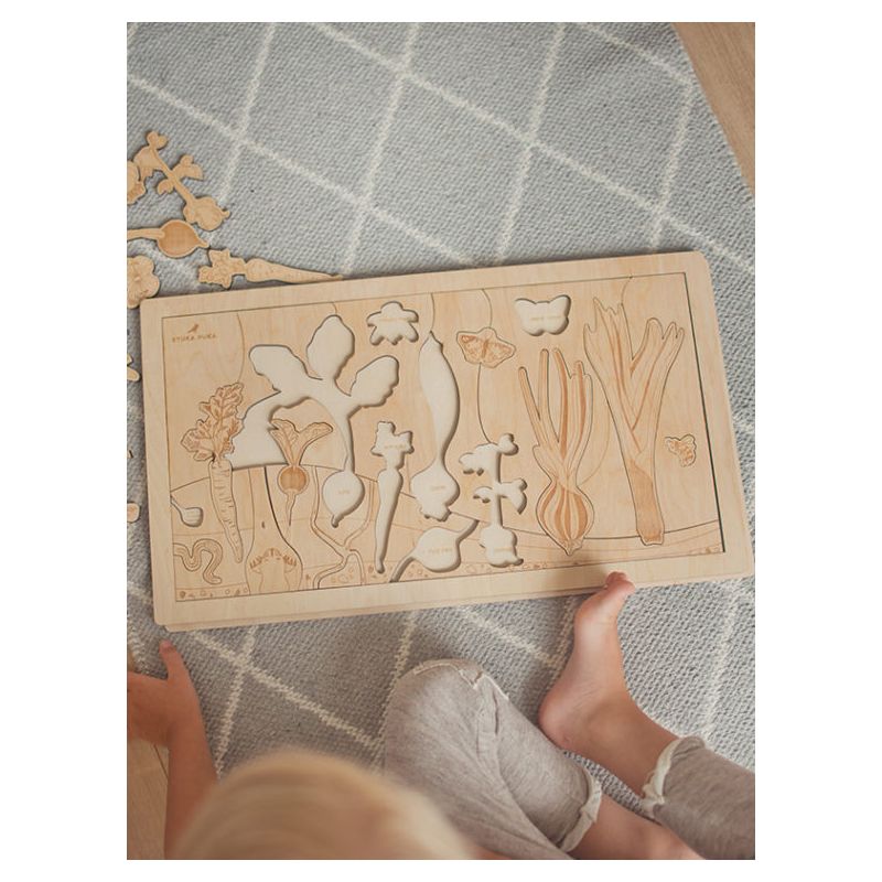 Stuka Puka - Holz Puzzle Karotte im Garten (deutsch)