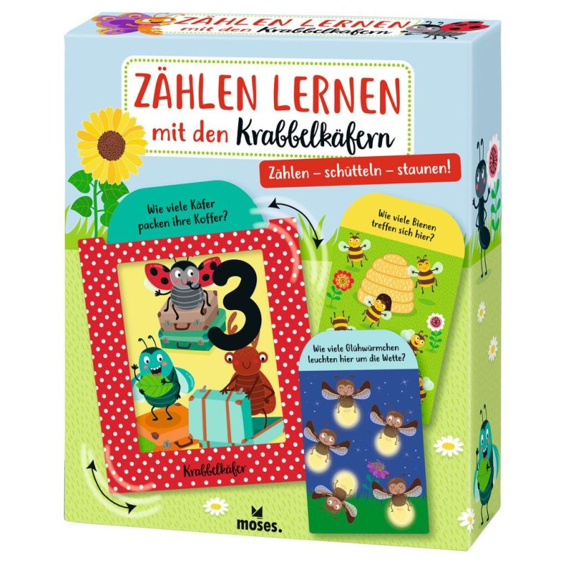 Moses Verlag - Zählen lernen mit den Krabbelkäfern - Magnetischer Lernspaß