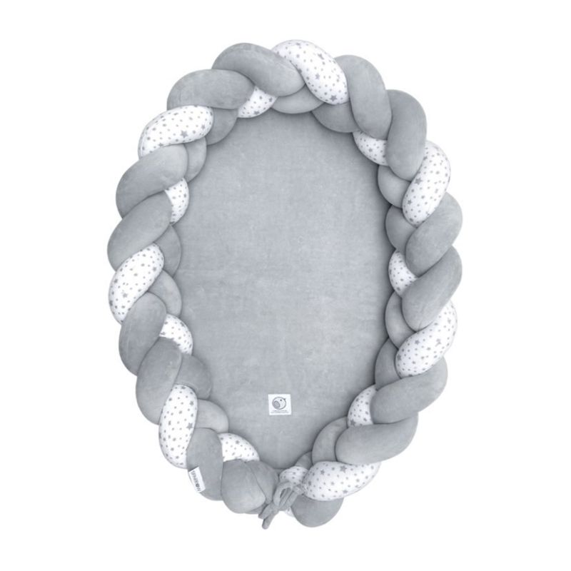 Sparrow - Babynest Bettschlange Babynest 2 in 1 Grau - Stars