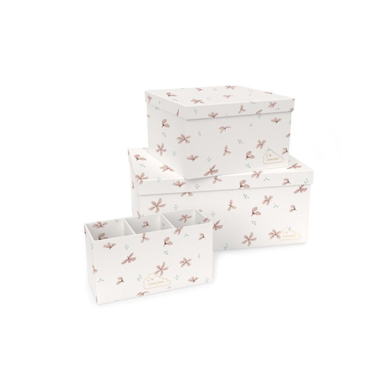Cam Cam Copenhagen - Set Aufbewahrungsboxen Windflower Creme
