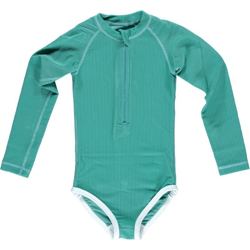 Beach & Bandits - UV Badeanzug Ribbed Lagune Green