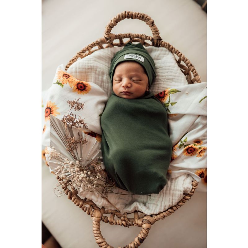 Snuggle Hunny - Olive Snuggle Puck- Sack mit Beanie