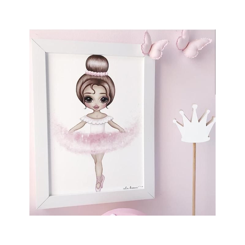 Isla Dream Prints - Poster Ariana Ballerina braun