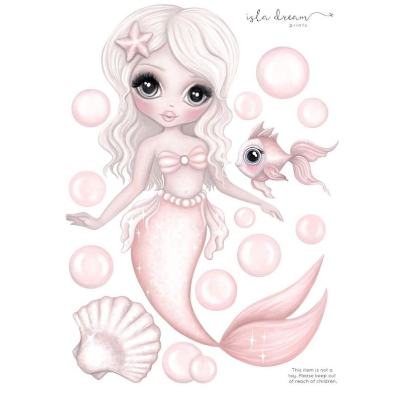 Isla Dream Prints - Wandsticker Jewel Meerjungfrau