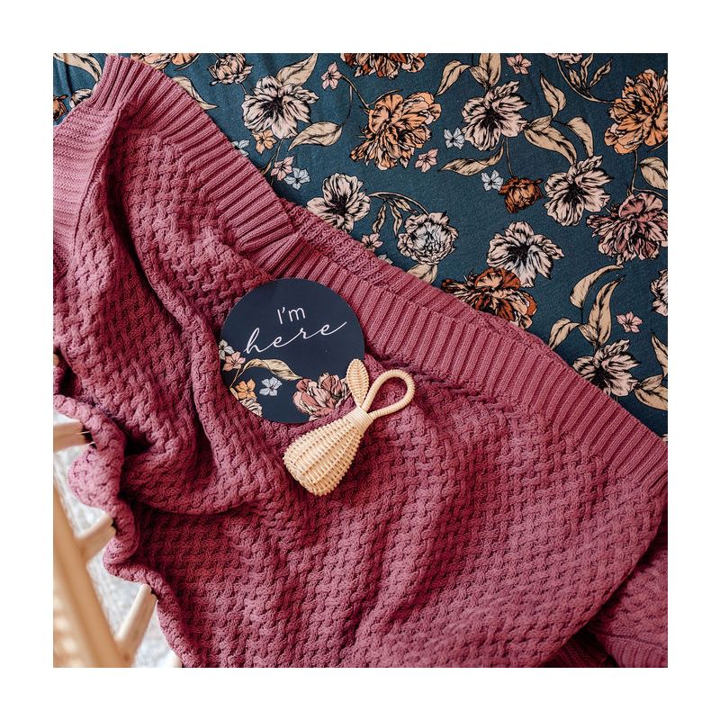 Snuggle Hunny - Diamond Strickdecke Mauve