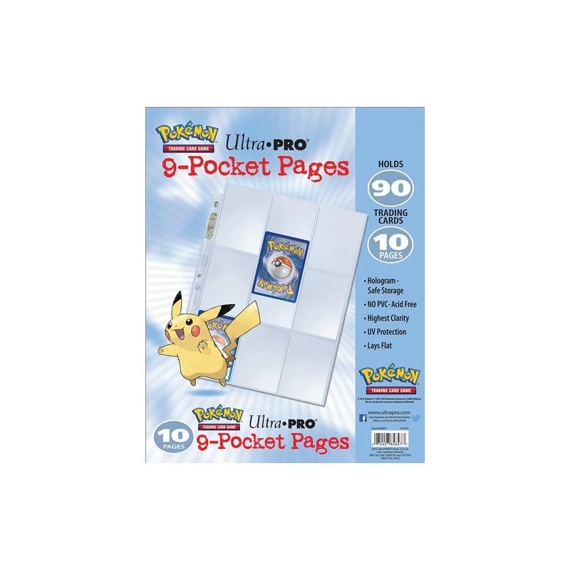 Ultra Pro - Pokémon 9-Pocket, 10 Seiten