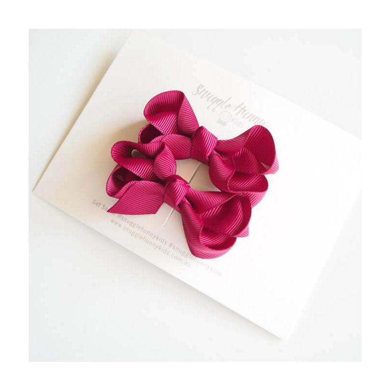 Snuggle Hunny - 2er Set Haarclip Burgundy Wine