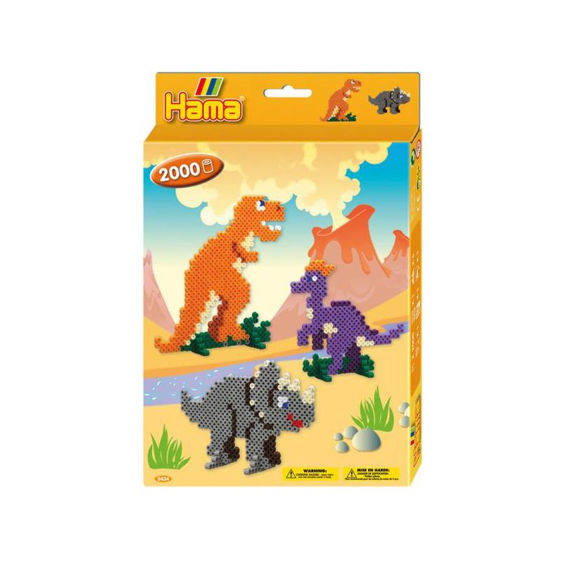 Hama - Midi Bügelperlen Geschenkpackung Dino Welt