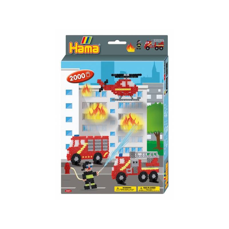 Hama - Midi Bügelperlen Geschenkpackung Feuerwehr