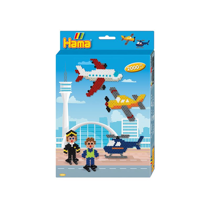 Hama - Midi Bügelperlen Geschenkpackung Flughafen