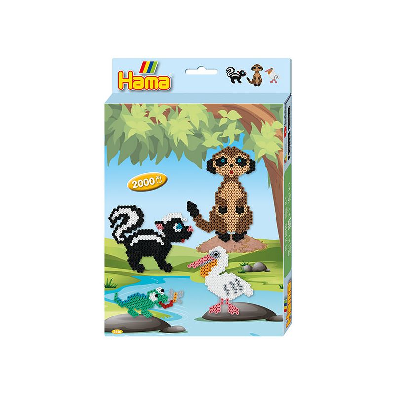 Hama - Midi Bügelperlen Geschenkpackung Wildtiere