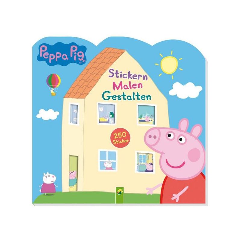 Frech Verlag - Peppa Pig Stickern Malen Gestalten Mit 250 tollen Stickern