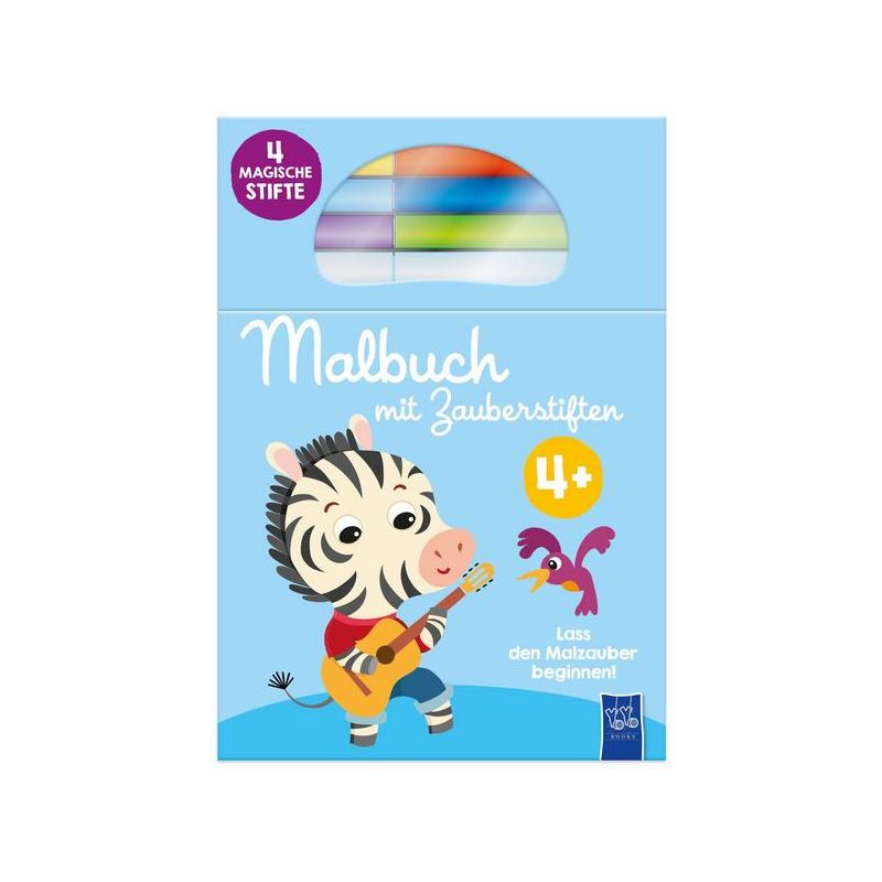 YoYo Books - Malbuch mit Zauberstiften (Zebra)