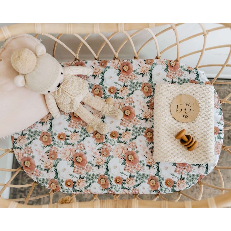 Snuggle Hunny - Spannbezug für Wiege, Kinderwagen & Wickelmatte Florence