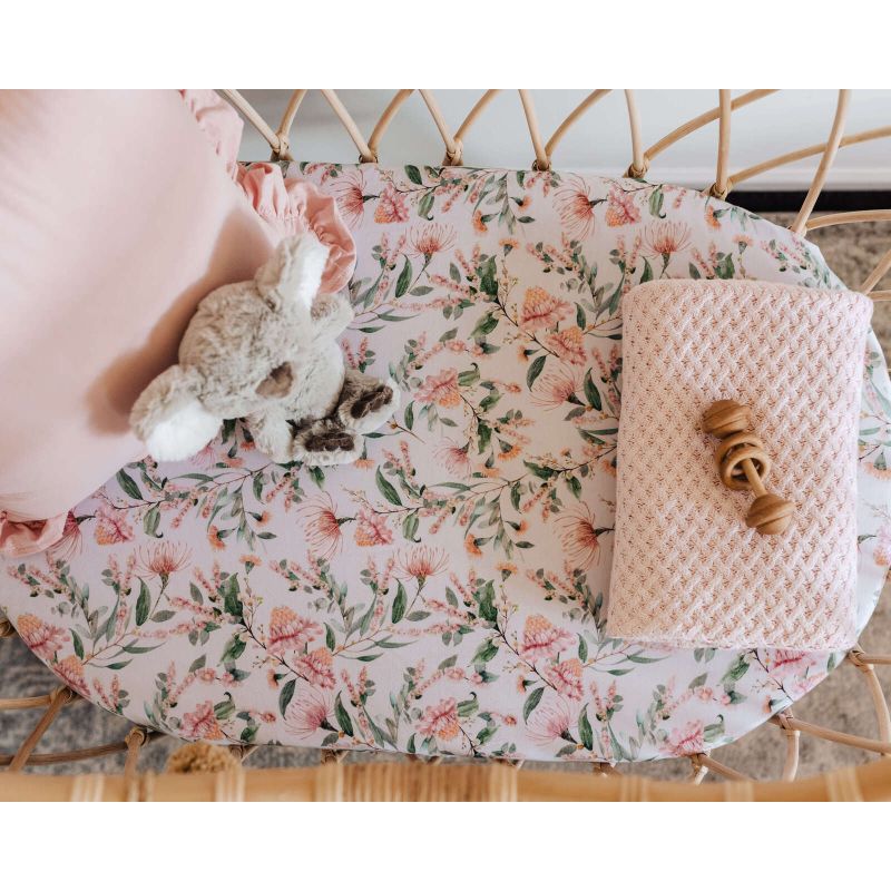 Snuggle Hunny - Spannbezug für Wiege, Kinderwagen & Wickelmatte Wattle