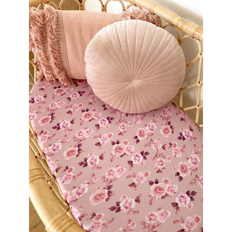 Snuggle Hunny - Spannbezug für Wiege, Kinderwagen & Wickelmatte Blossom
