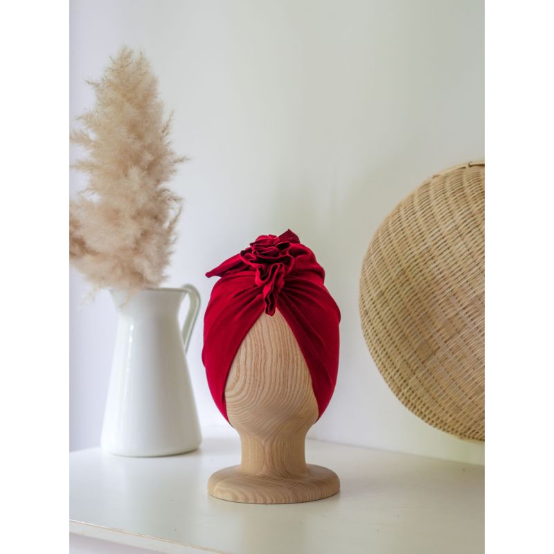 Looks by Luks -  Turban Basic light Maroon Red