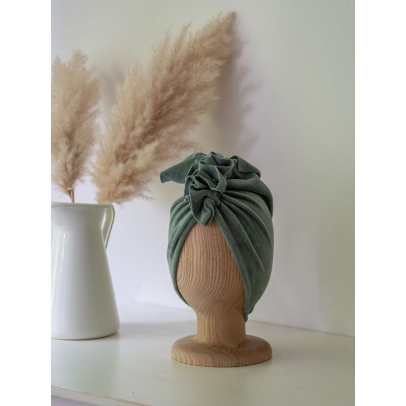 Looks by Luks -  Turban Samt Dusty Mint