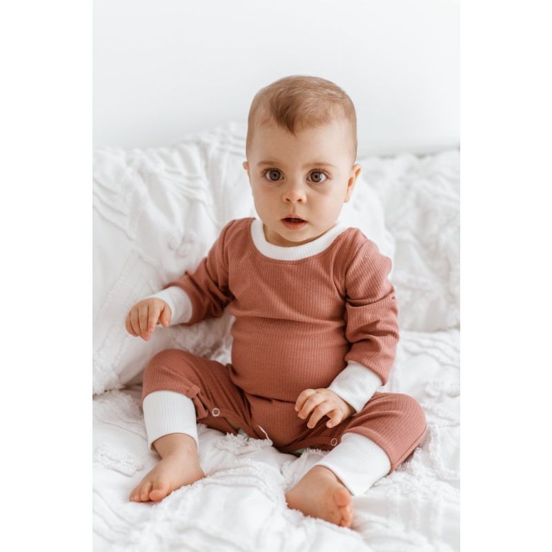 Two Darlings - Strampler Basic Uluru Terracotta