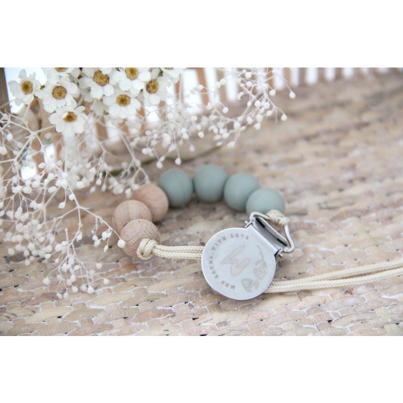 Mrs Ertha - Schnuller Clip Sage