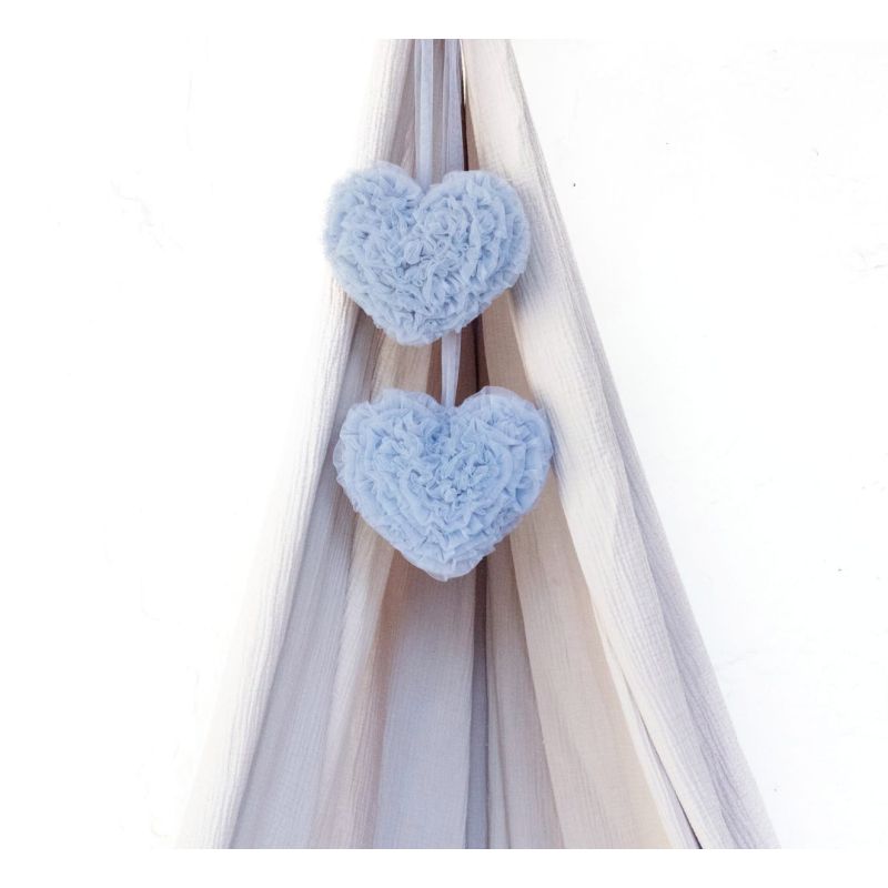 Solo un Sogno - Herz PomPom smooth blue